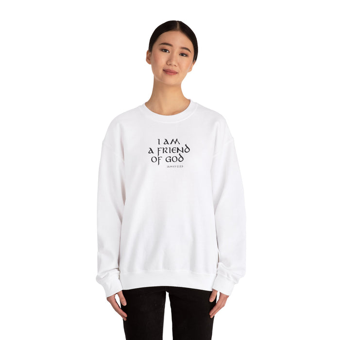 I Am A Friend Of God Women Unisex Heavy Blend™ Crewneck Sweatshirt