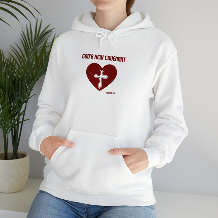 God’s New Covenant Unisex Heavyblend Hooded Sweatshirt