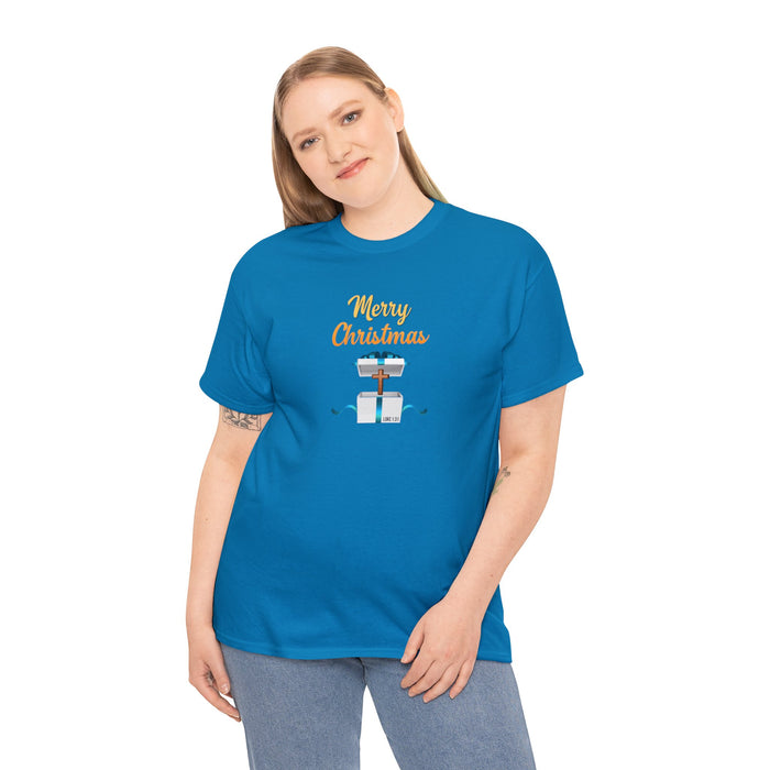 Merry Christmas Women Unisex Heavy Cotton Tee