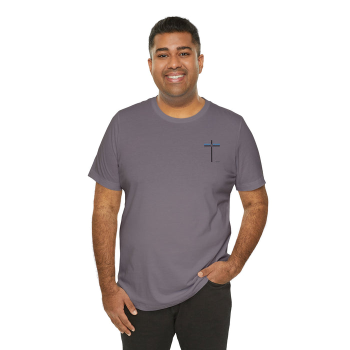 Believe & Be Saved 2.0 (Back Design) Men’s Unisex Jersey Short Sleeve Tee