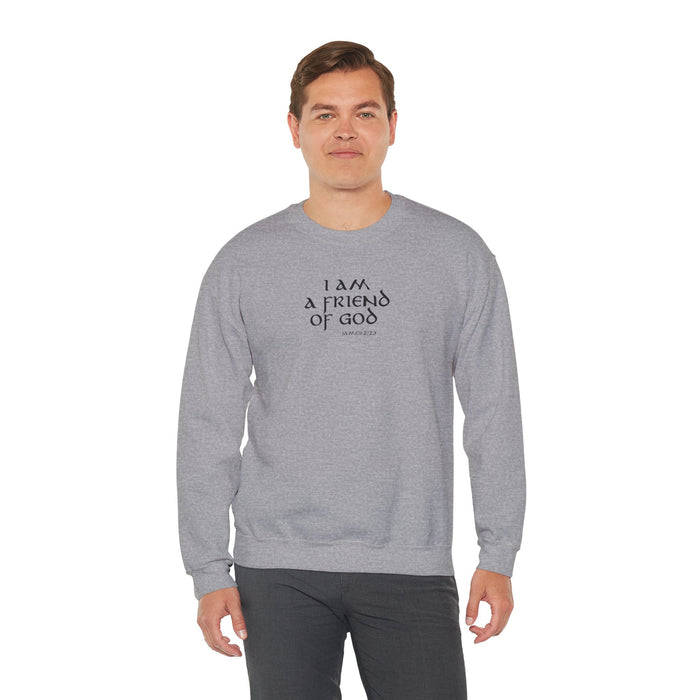 I Am A Friend Of God Men Unisex Heavy Blend™ Crewneck Sweatshirt