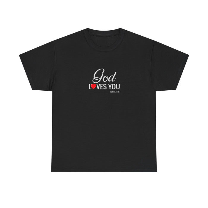 God Loves You Unisex Heavy Cotton Tee