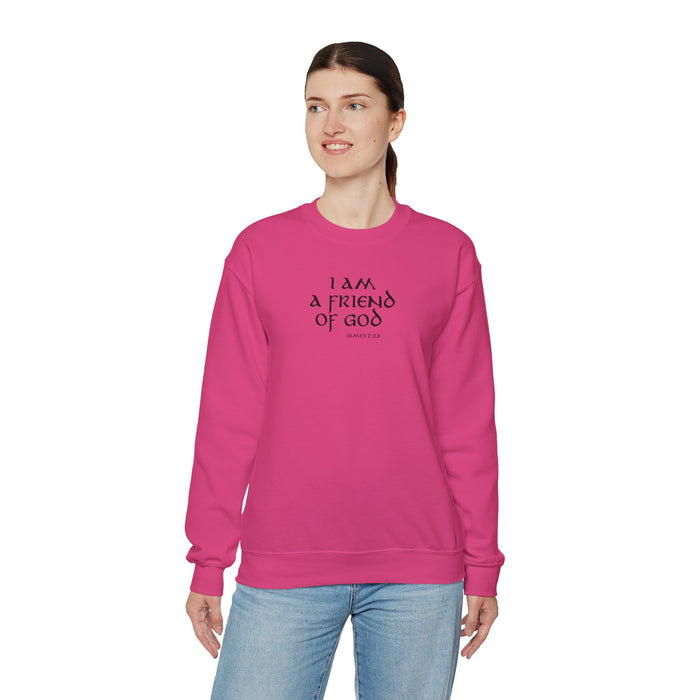 I Am A Friend Of God Women Unisex Heavy Blend™ Crewneck Sweatshirt