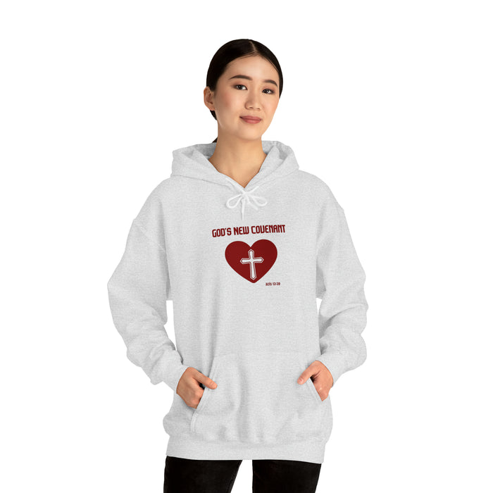 God’s New Covenant Unisex Heavyblend Hooded Sweatshirt