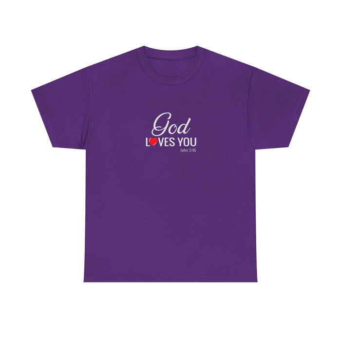 God Loves You Unisex Heavy Cotton Tee