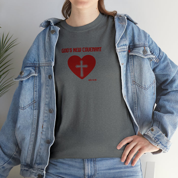 God’s New Covenant Women’s Unisex Heavy Cotton Tee