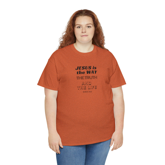 Jesus is the Way Men Unisex Heavy Cotton Tee