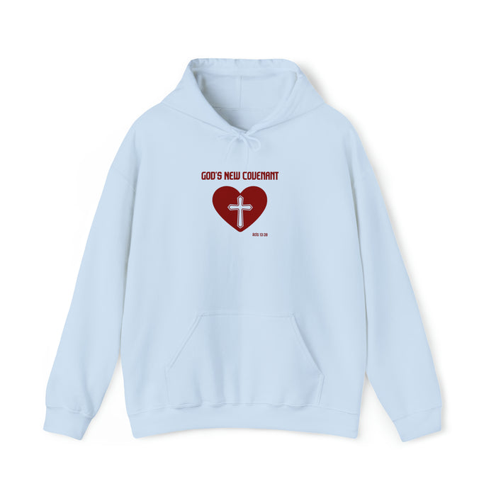 God’s New Covenant Unisex Heavyblend Hooded Sweatshirt