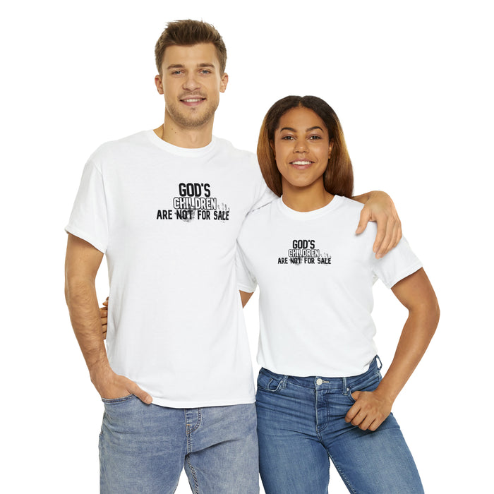 God’s Children are Not For Sale Men’s Unisex Heavy Cotton Tee