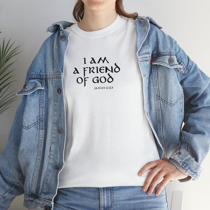 I Am A Friend Of God Men’s Unisex Heavy Cotton Tee