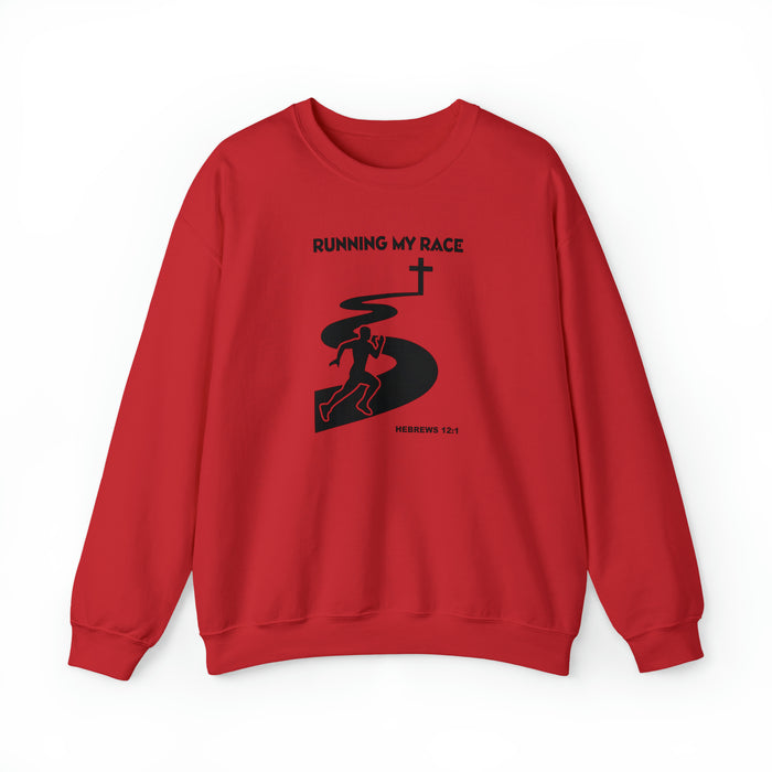 Running My Race Men’s Unisex Heavy Blend™ Crewneck Sweatshirt