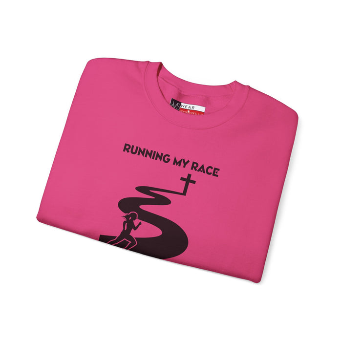 Running My Race Women’s Unisex Heavy Blend™ Crewneck Sweatshirt