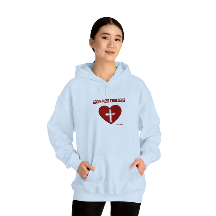 God’s New Covenant Unisex Heavyblend Hooded Sweatshirt