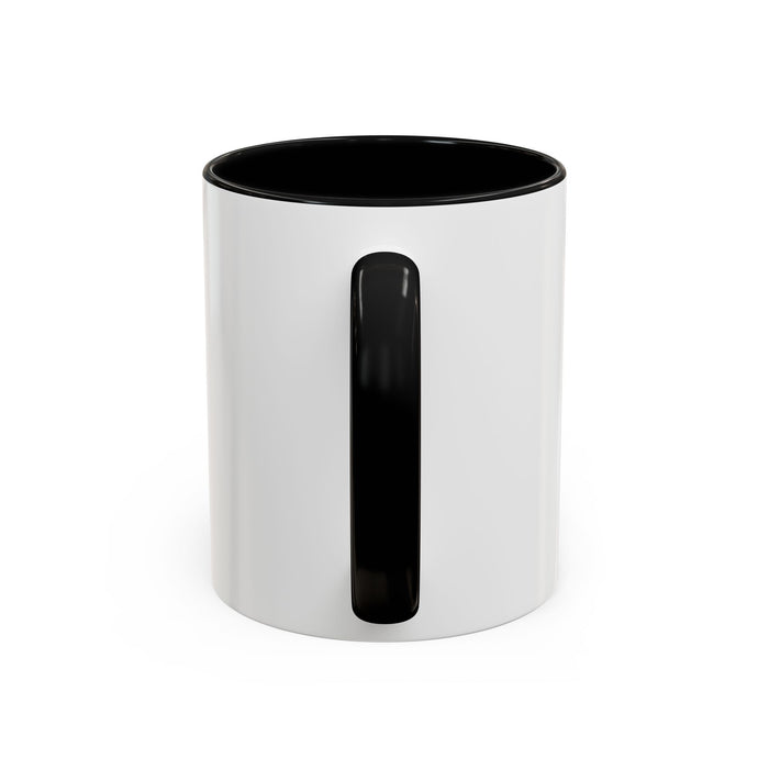 God Is Faithful Rainbow Accent Coffee Mug — Christian Scripture 2 Timothy 2:13