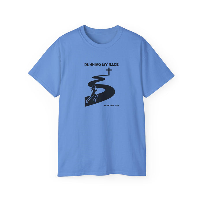 Running My Race Women’s Unisex Ultra Cotton Tee