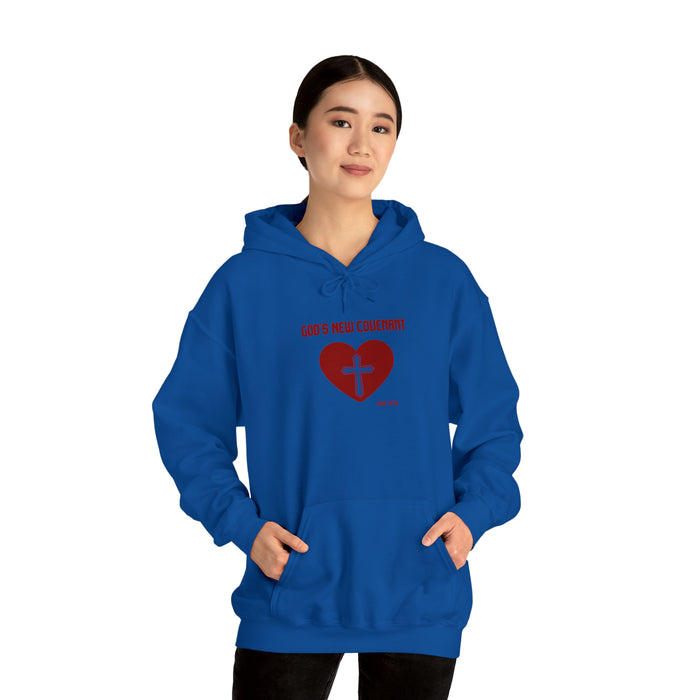 God’s New Covenant Unisex Heavyblend Hooded Sweatshirt