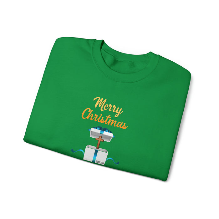 Merry Christmas Men Unisex Heavy Blend™ Crewneck Sweatshirt