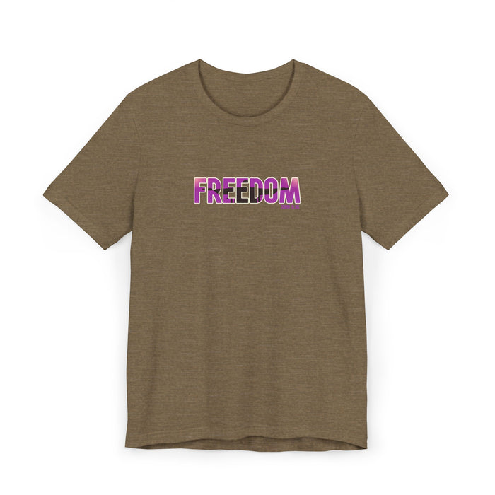 Freedom Graphic Tee — Bold Pink Gradient "FREEDOM" T-Shirt
