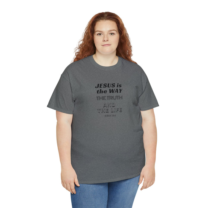 Jesus is the Way Men Unisex Heavy Cotton Tee