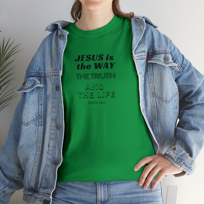 Jesus is the Way Men Unisex Heavy Cotton Tee