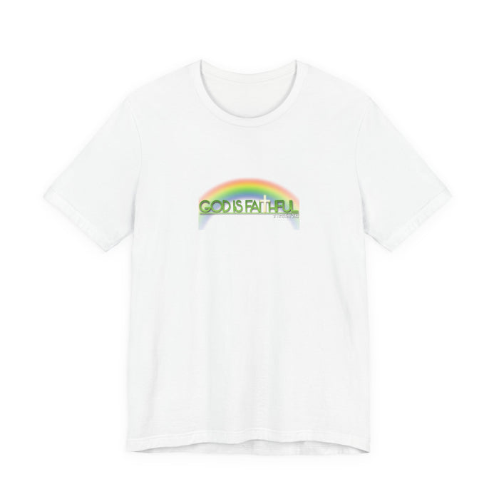 God is Faithful Men’s Unisex Jersey Short Sleeve Tee