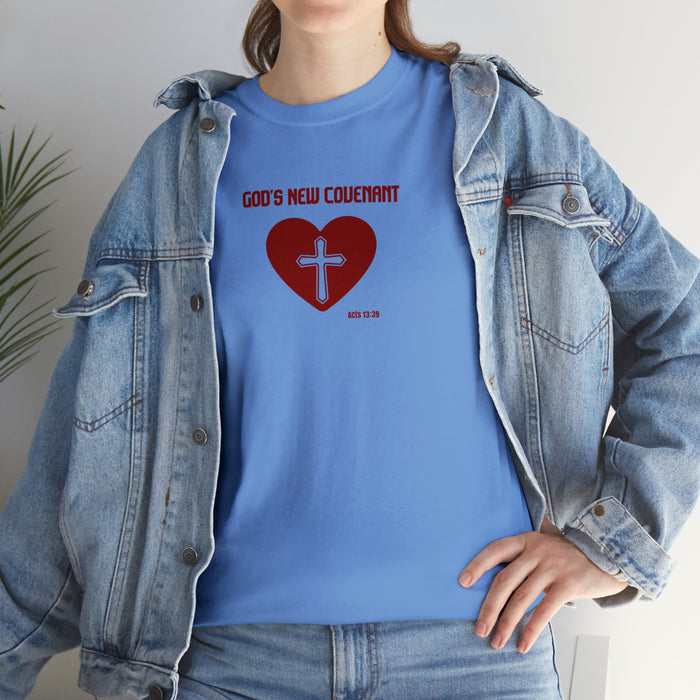 God’s New Covenant Women’s Unisex Heavy Cotton Tee