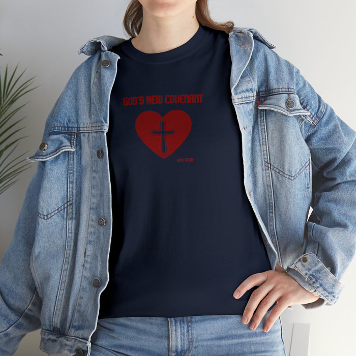 God’s New Covenant Women’s Unisex Heavy Cotton Tee