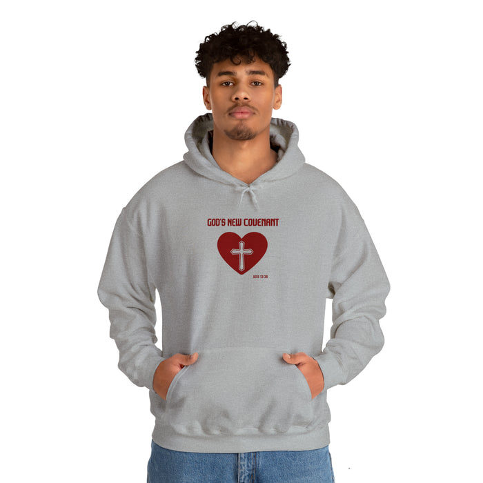 God’s New Covenant Unisex Heavyblend Hooded Sweatshirt