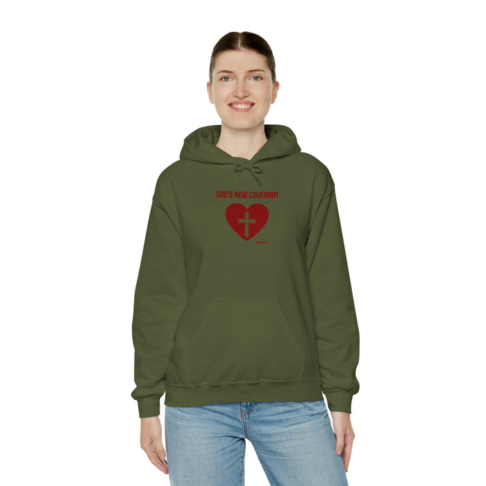 God’s New Covenant Unisex Heavyblend Hooded Sweatshirt