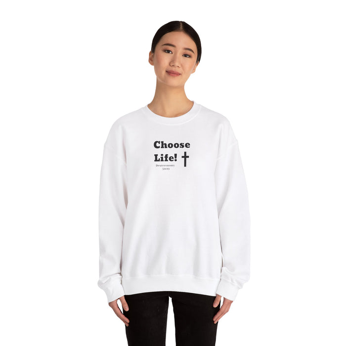 Choose Life 2.0 Men Unisex Heavy Blend™ Crewneck Sweatshirt