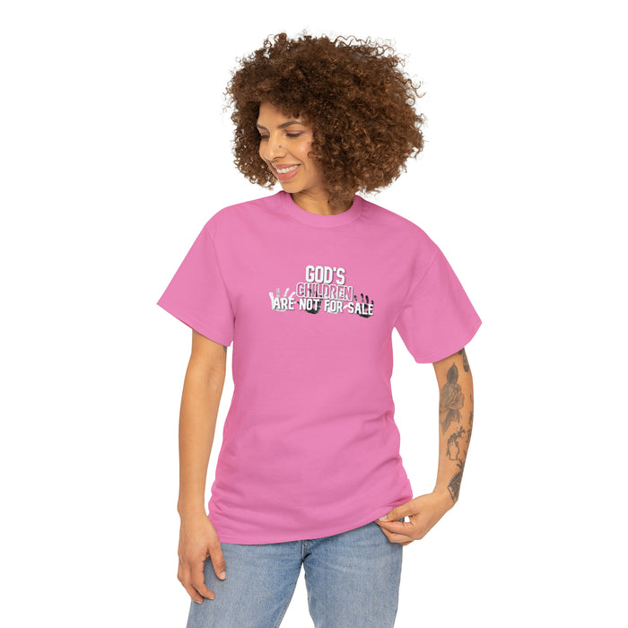 God’s Children are Not for Sale Women’s Unisex Heavy Cotton Tee