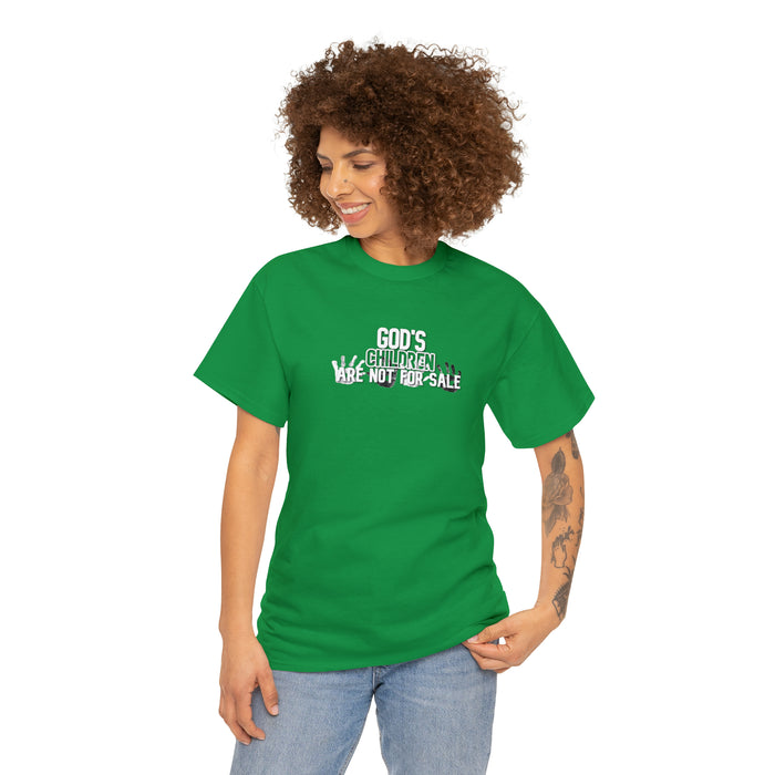 God’s Children are Not for Sale Women’s Unisex Heavy Cotton Tee