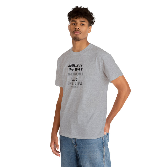 Jesus is the Way Men Unisex Heavy Cotton Tee