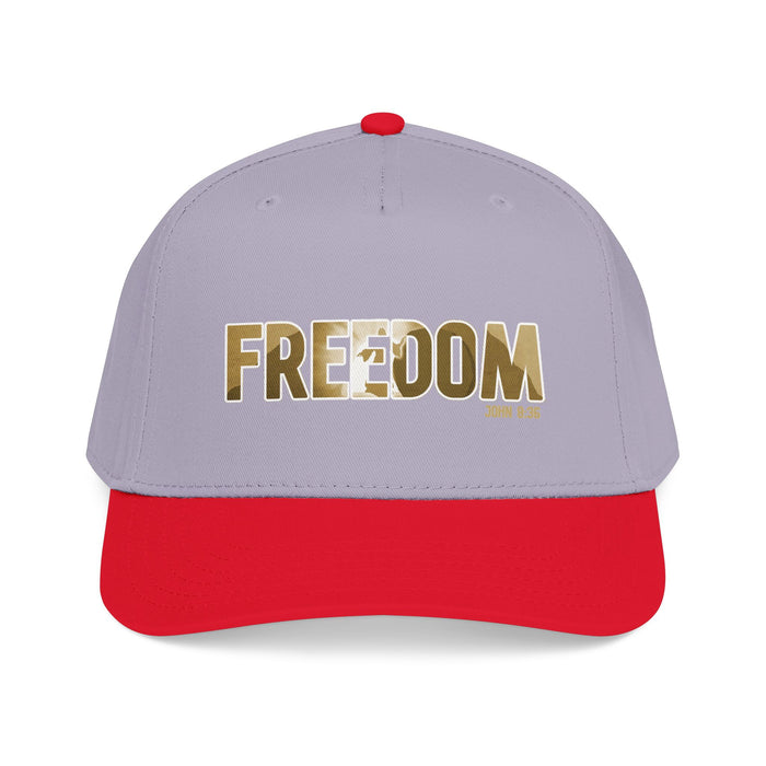 Freedom Embroidered Baseball Cap — Vintage Distressed Military-Inspired Hat
