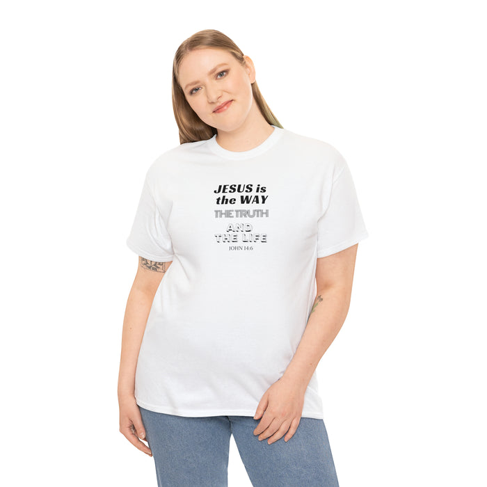 Jesus Is The Way Women Unisex Heavy Cotton Tee