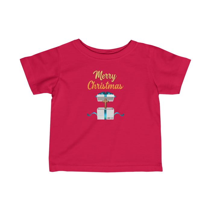 Merry Christmas Infant Fine Jersey Tee