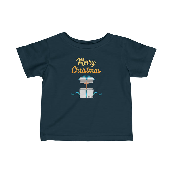 Merry Christmas Infant Fine Jersey Tee