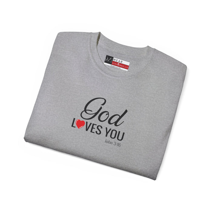 God Loves You Women's Unisex Ultra Cotton Tee