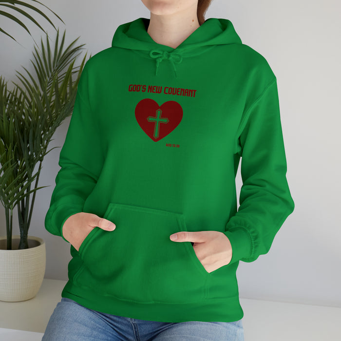 God’s New Covenant Unisex Heavyblend Hooded Sweatshirt