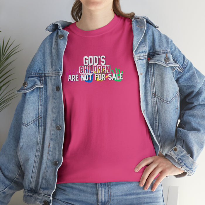 God’s Children are Not For Sale Women’s Unisex Heavy Cotton Tee