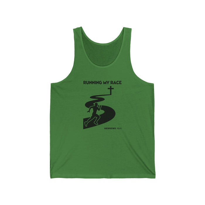 Running My Race Men’s Unisex Jersey Tank