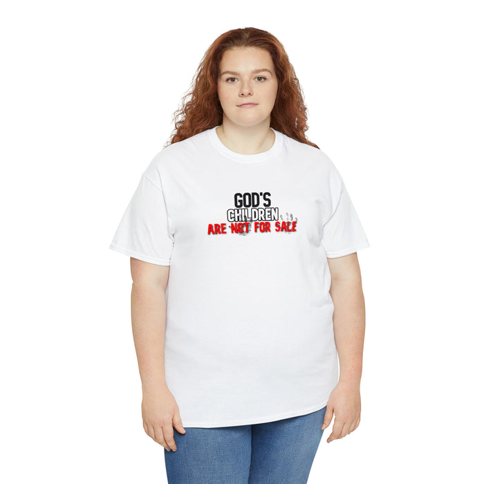 God’s Children are Not for Sale Women’s Unisex Heavy Cotton Tee