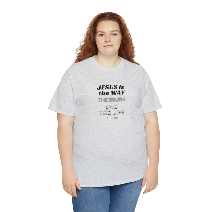 Jesus is the Way Men Unisex Heavy Cotton Tee