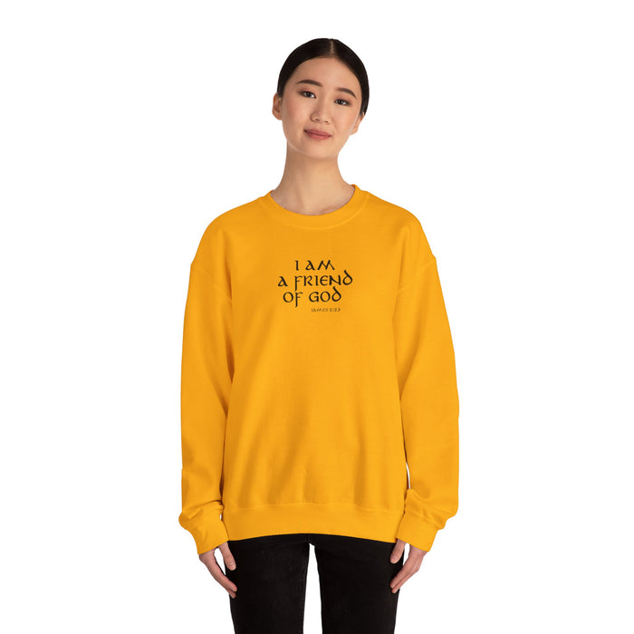 I Am A Friend Of God Men Unisex Heavy Blend™ Crewneck Sweatshirt