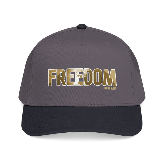 Freedom Embroidered Baseball Cap — Vintage Distressed Military-Inspired Hat