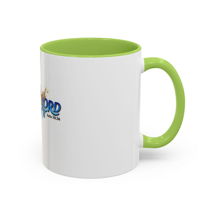Jesus is Lord Over All Accent Coffee Mug (11 oz)