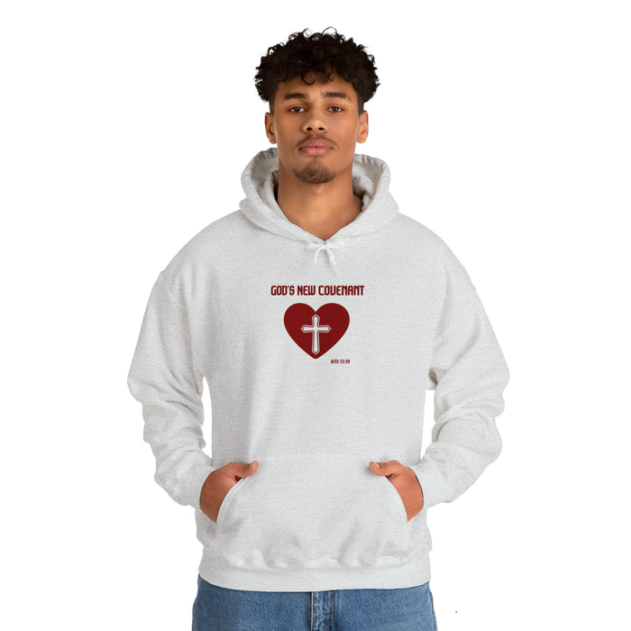 God’s New Covenant Unisex Heavyblend Hooded Sweatshirt