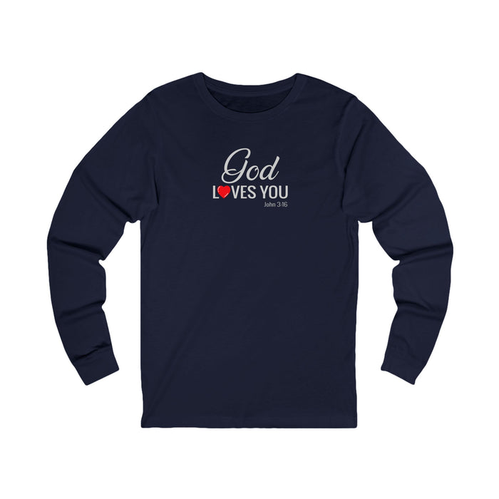 God Loves You Women Unisex Jersey Long Sleeve Tee