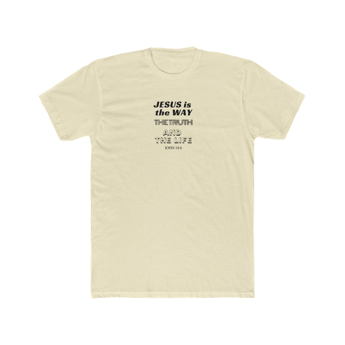 Jesus is the Way Men's Cotton Crew Tee