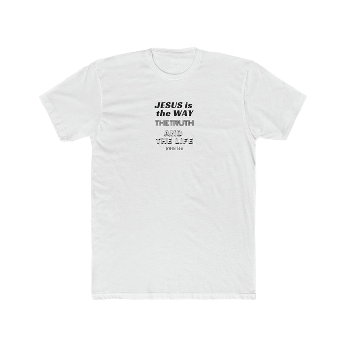 Jesus is the Way Men's Cotton Crew Tee